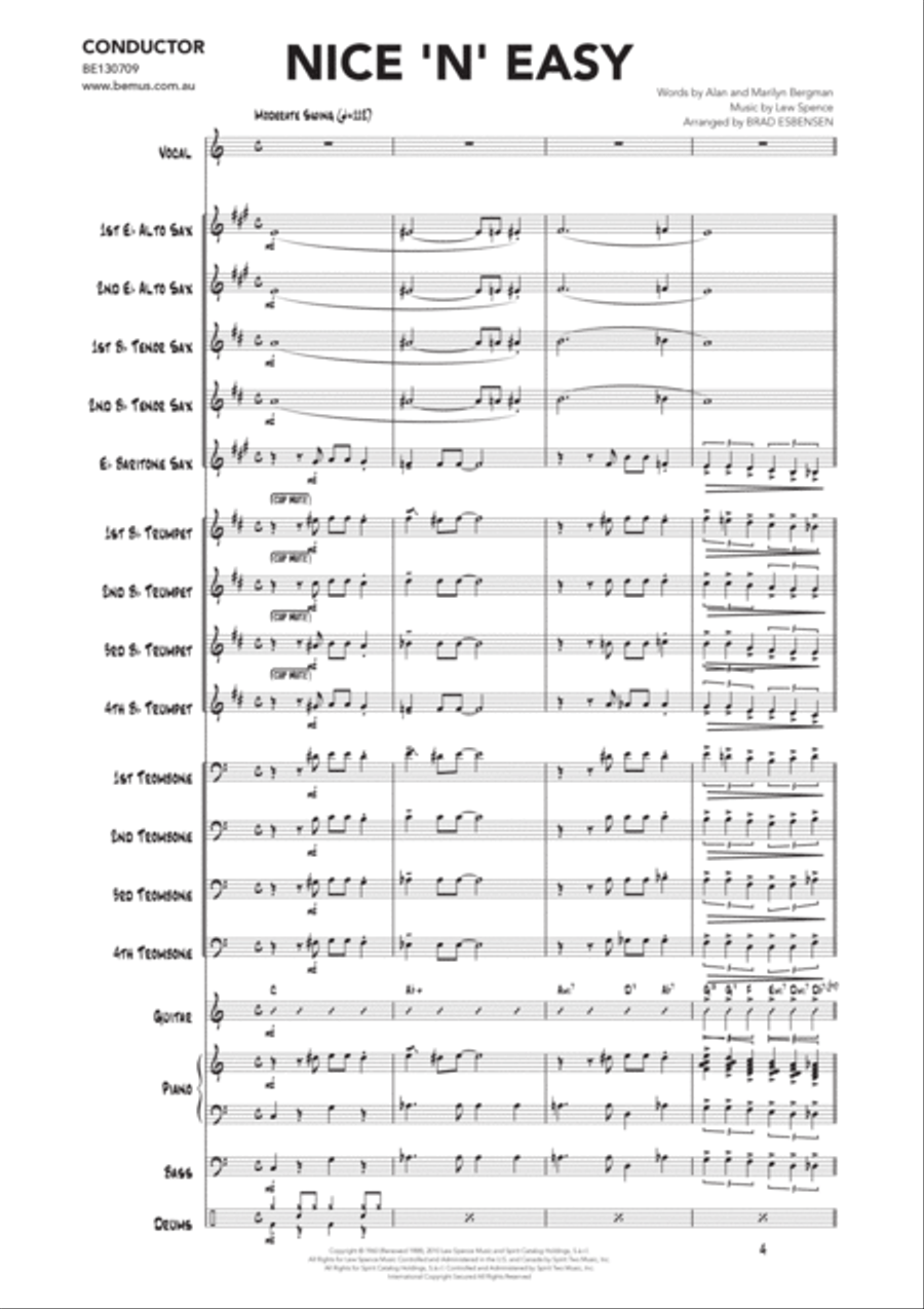 Nice 'n' Easy Nice 'n' Easy Jazz Ensemble scores gallery preview page 3