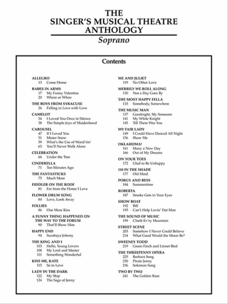 The Singer's Musical Theatre Anthology - Volume 1, Revised - Soprano Voice Solo scores gallery preview page 4