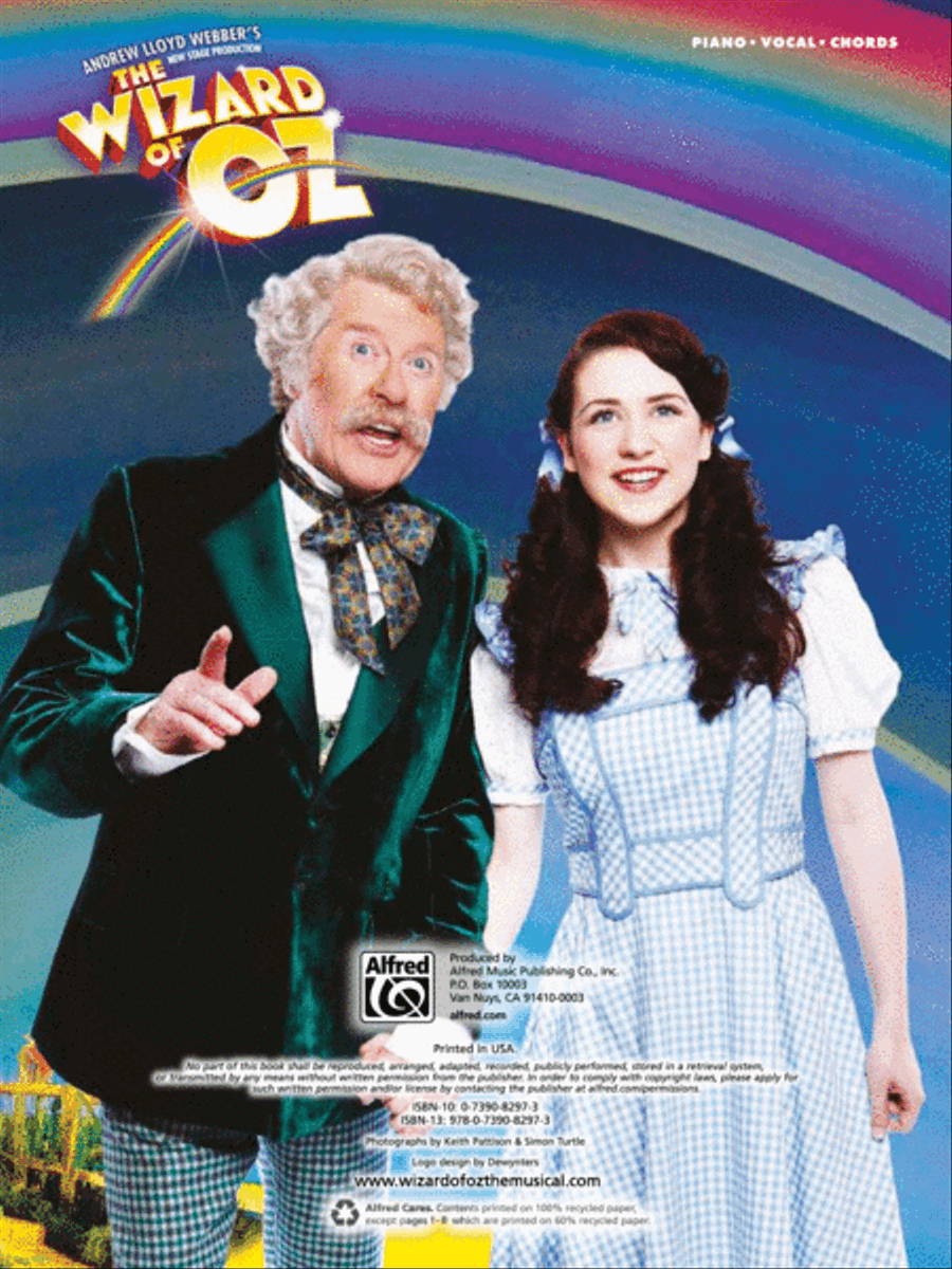 The Wizard of Oz -- Selections from Andrew Lloyd Webber's New Stage Production Piano, Vocal, Guitar scores gallery preview page 2