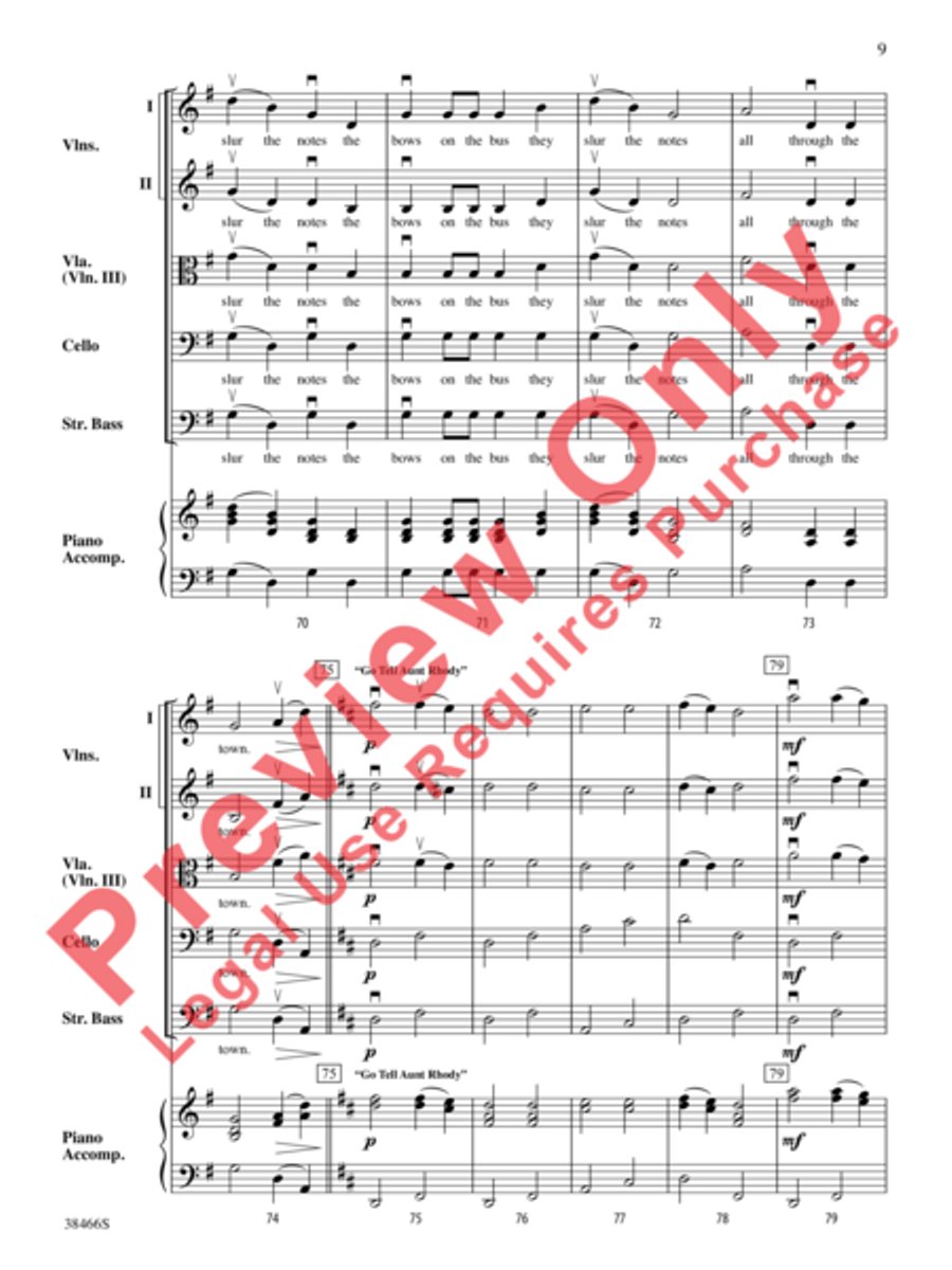 The Bows on the Bus String Orchestra scores gallery preview page 10