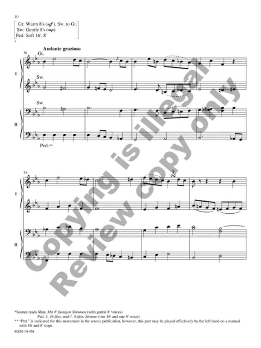 Four Duets for Organ