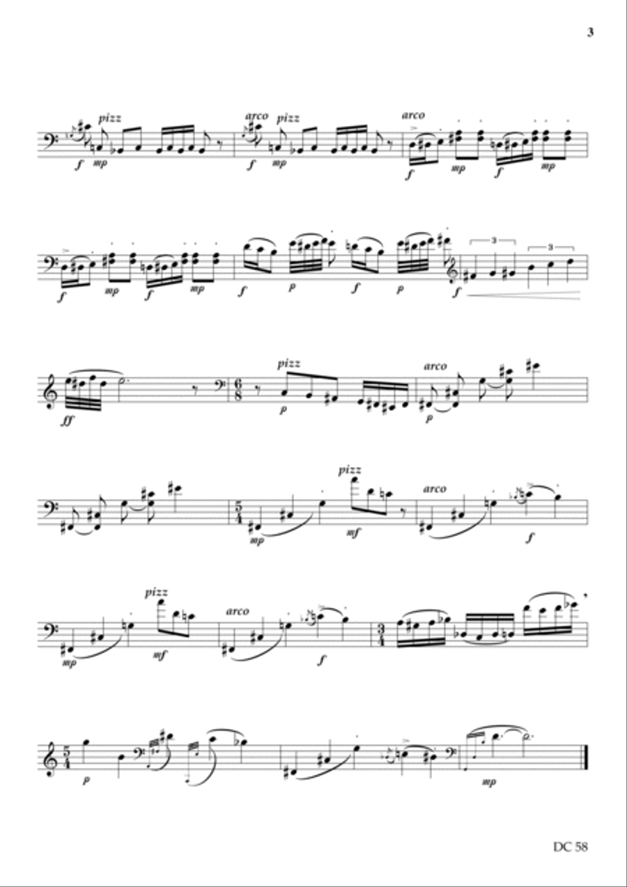 Sonorities - for solo violoncello Cello Solo scores gallery preview page 3