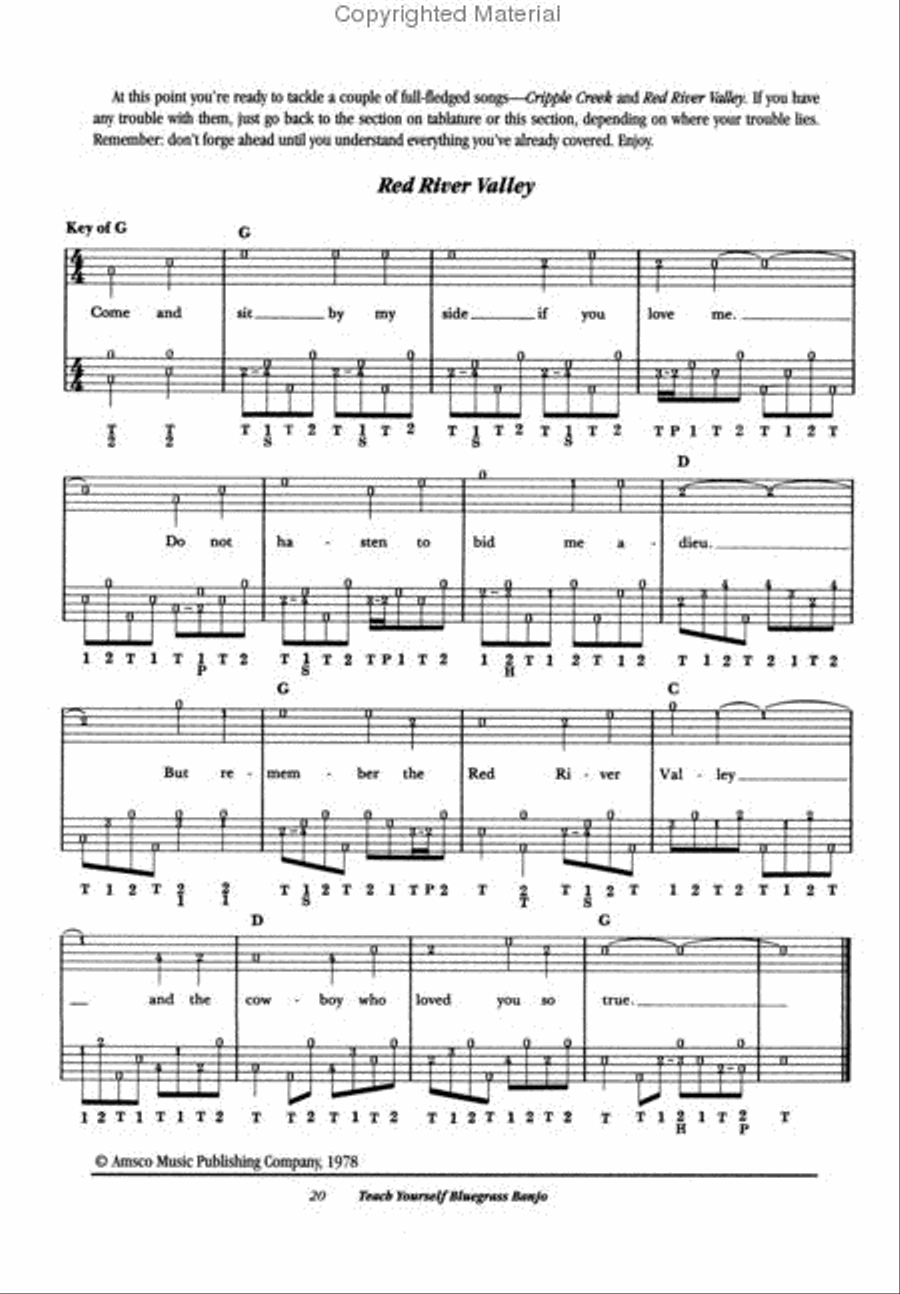 Teach Yourself Bluegrass Banjo Banjo scores gallery preview page 3