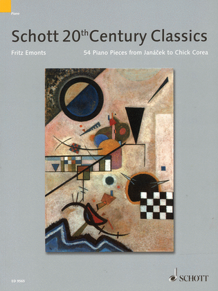 Book cover for Schott's 20th Century Piano Classics