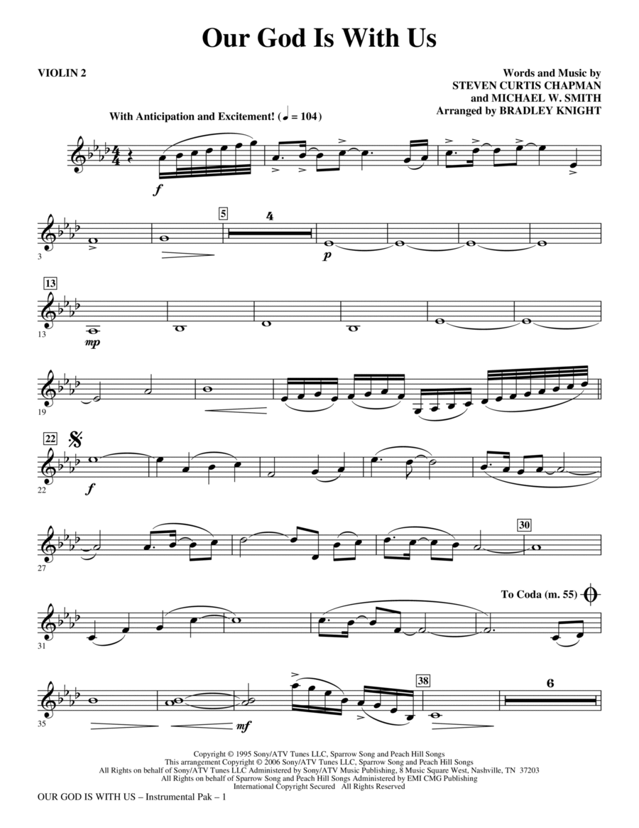 Our God Is With Us - Cello Choir scores gallery preview page 1