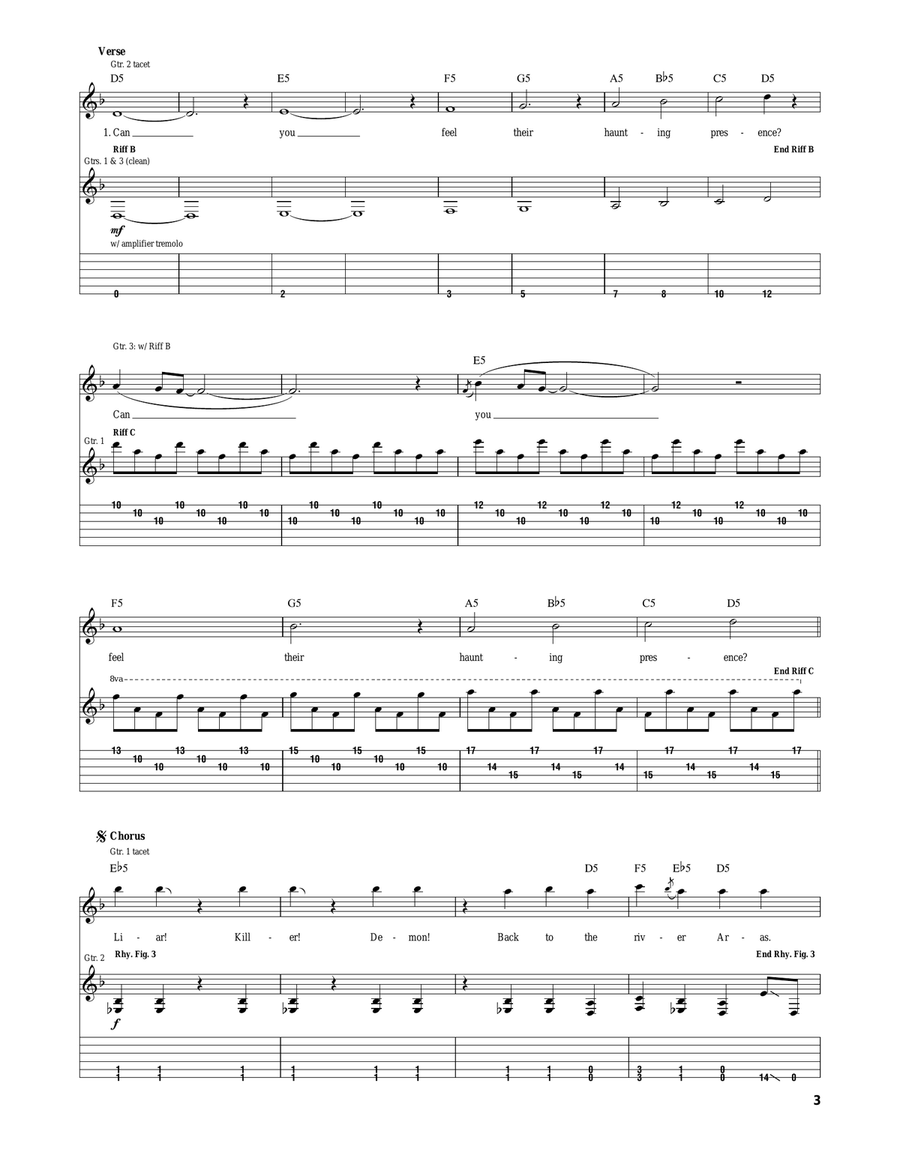 Holy mountains top guitar tab