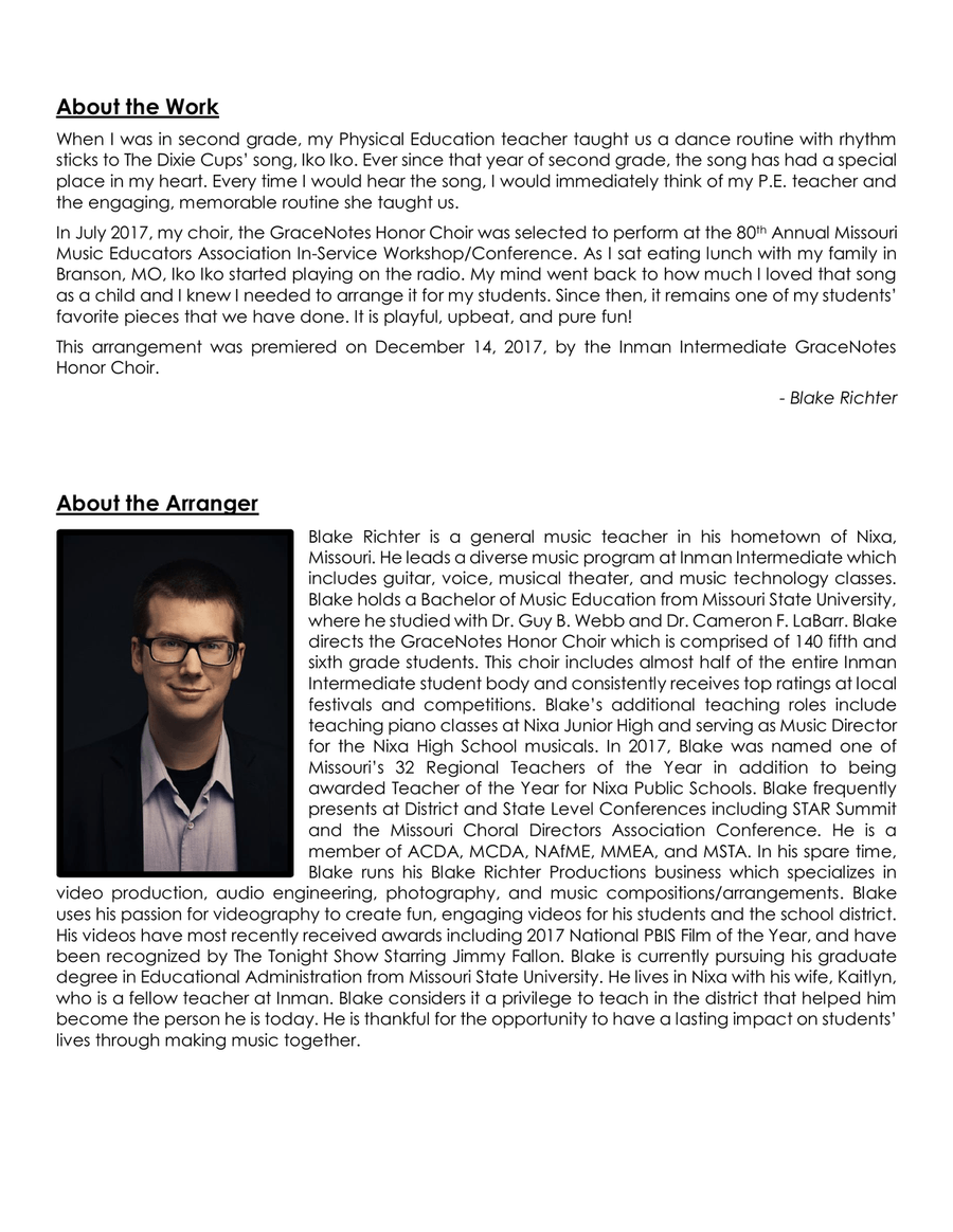Iko Iko SA scores gallery preview page 2