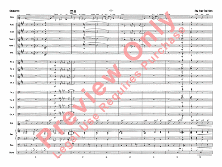 How High the Moon How High the Moon Jazz Ensemble scores gallery preview page 18