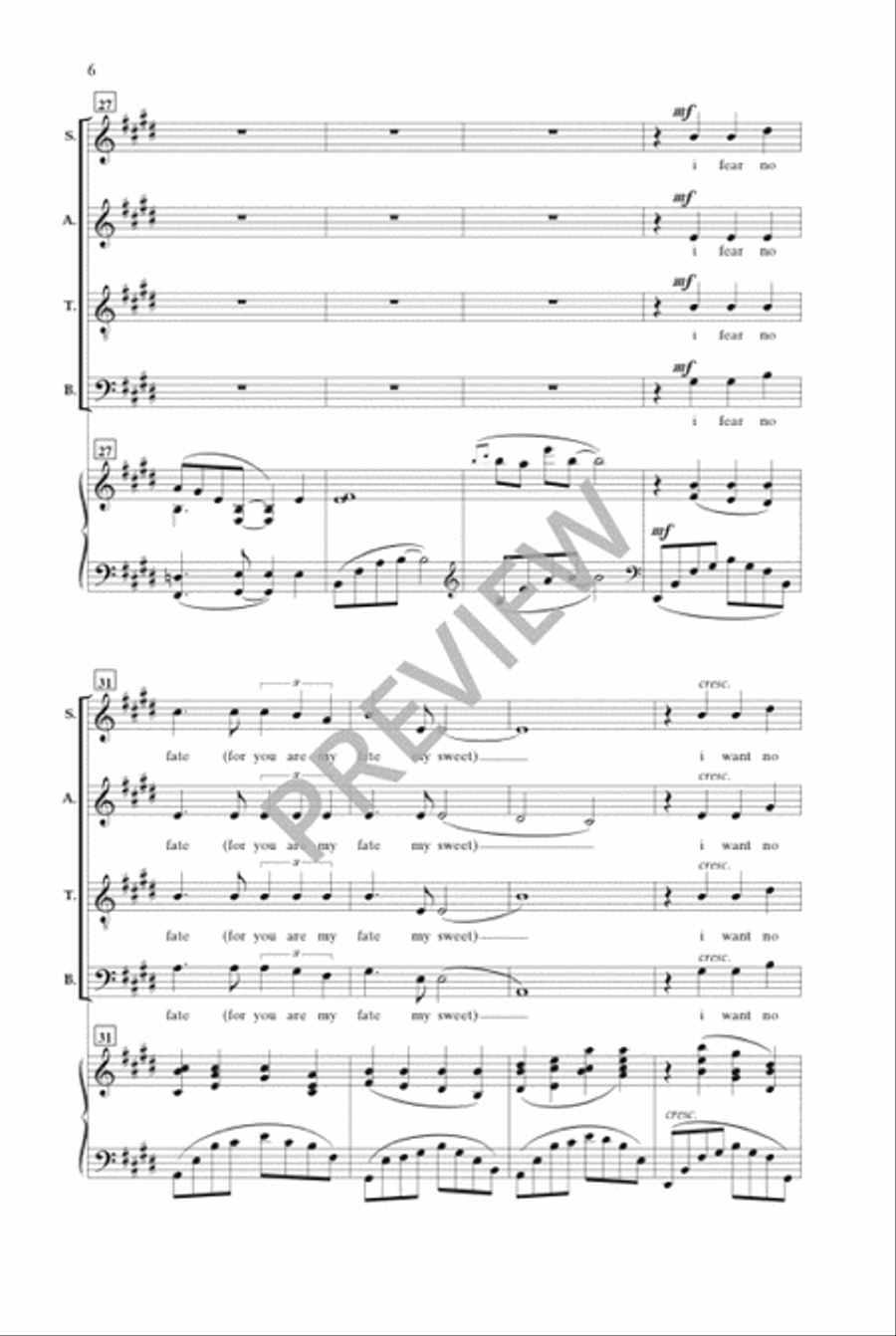 i carry your heart with me (SATB) 4-Part scores gallery preview page 5