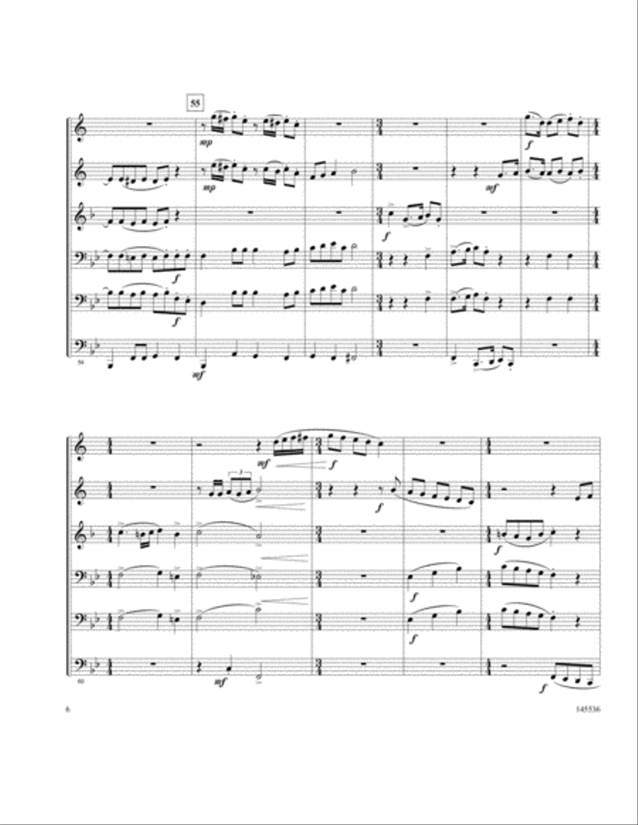 The Twelve Days Of Brass The Twelve Days Of Brass Brass Quintet scores gallery preview page 6