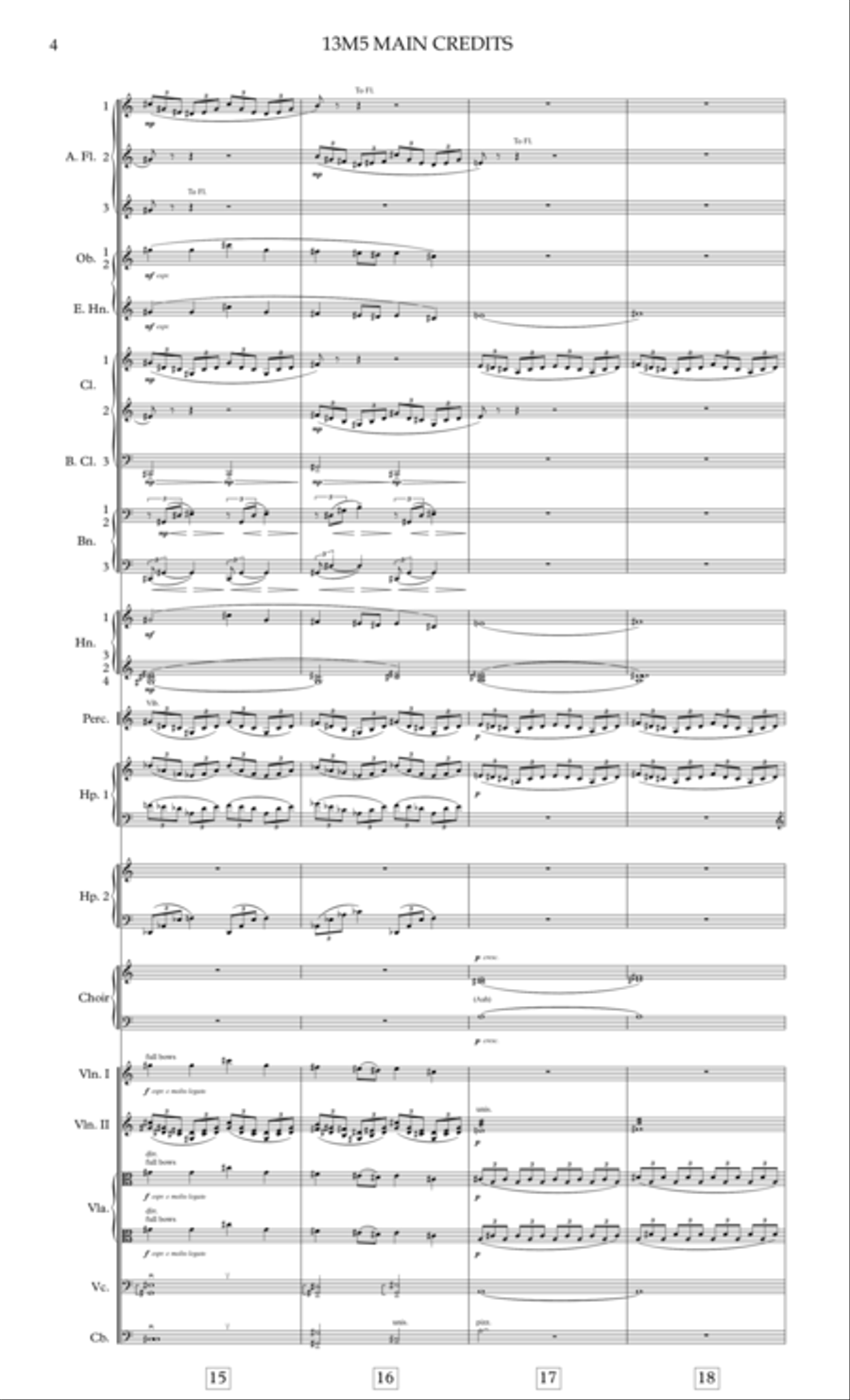 Main Credits - Waterworld - Score Only Full Orchestra scores gallery preview page 6