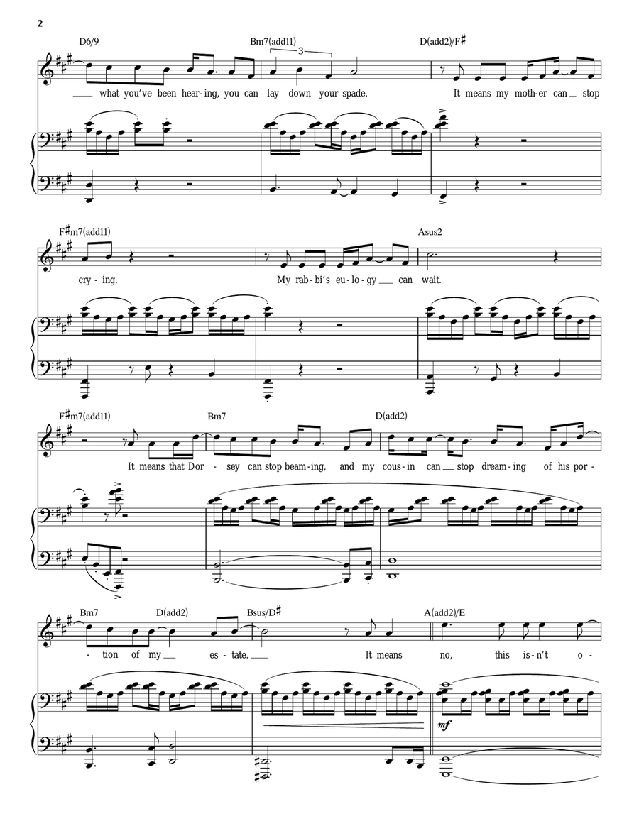 This Is Not Over Yet (from Parade) Piano, Vocal scores gallery preview page 2