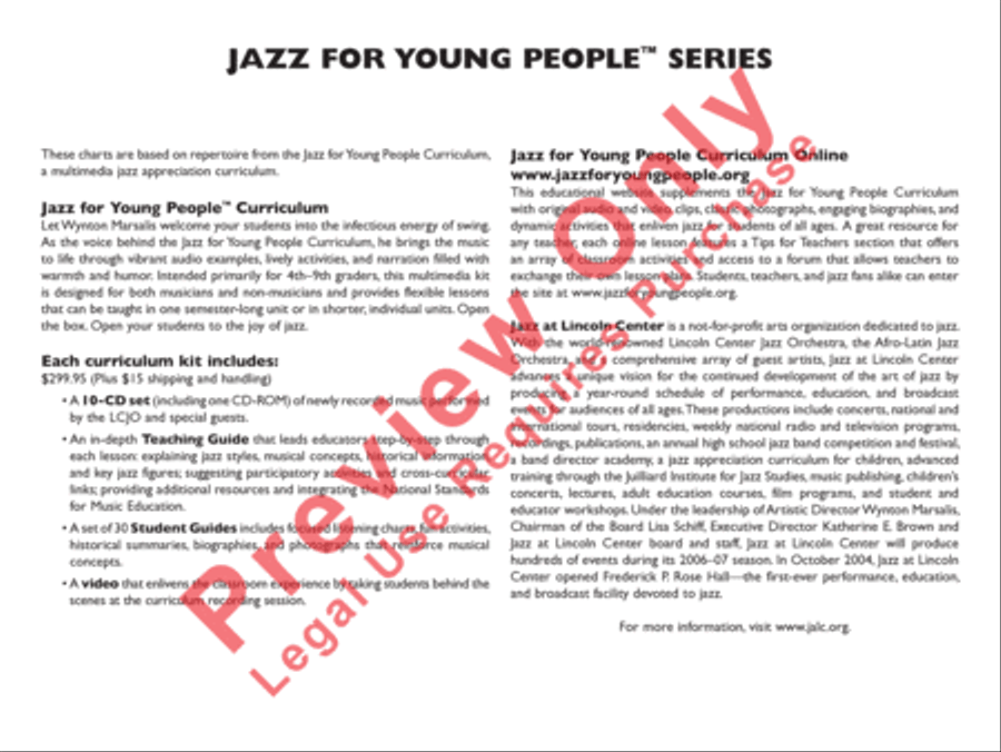 Jumpin' at the Woodside Jazz Ensemble scores gallery preview page 4