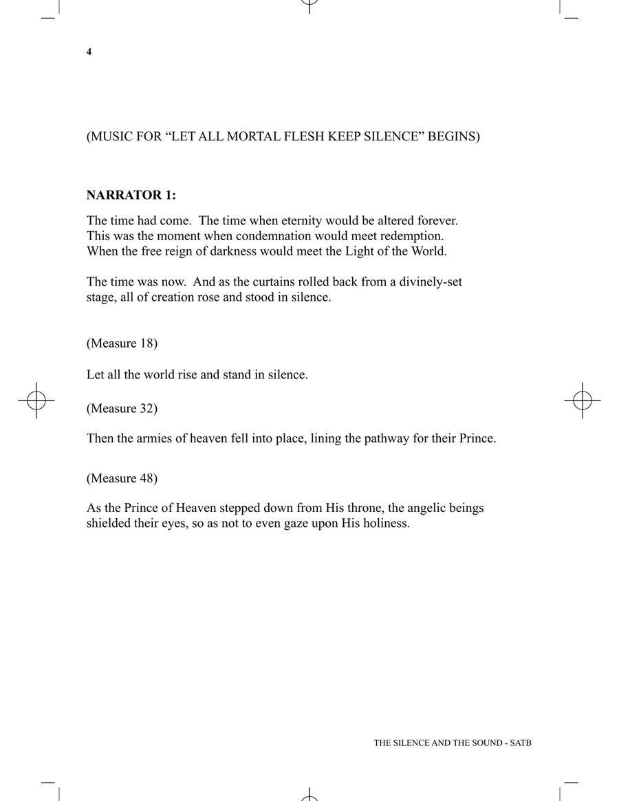 The Silence and The Sound: A Cantata for Christmas 4-Part scores gallery preview page 1