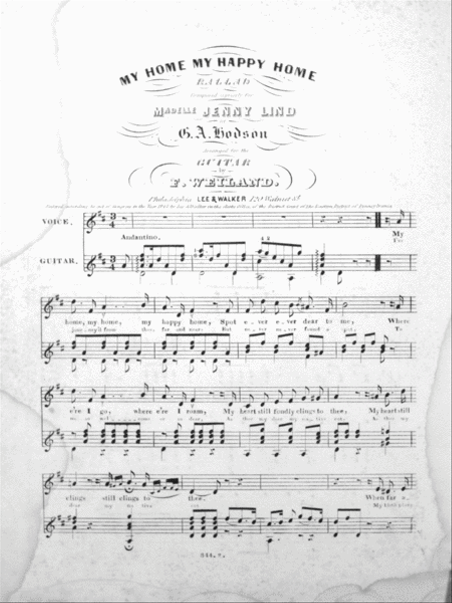 My Home, My Happy Home. Ballad Guitar scores gallery preview page 2