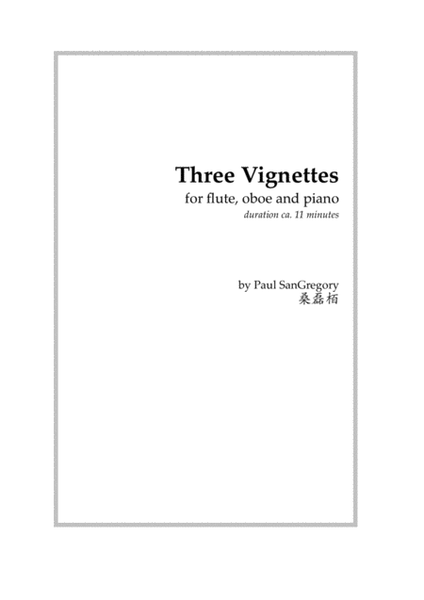 Three Vignettes (for fl, cl, pf) image number null