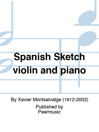 Book cover for Spanish Sketch violin and piano