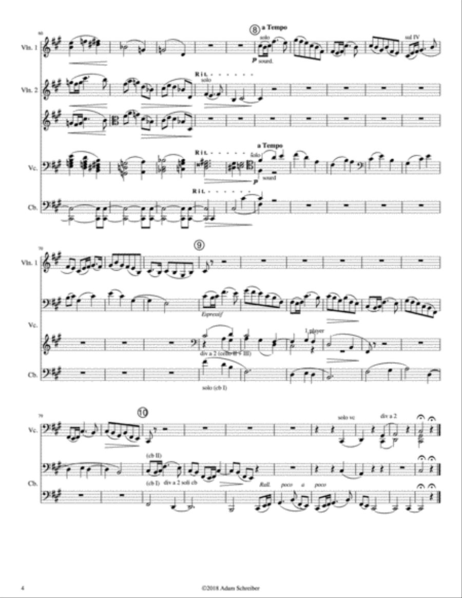 Ravel - Passacaglia for String Orchestra String Orchestra scores gallery preview page 5