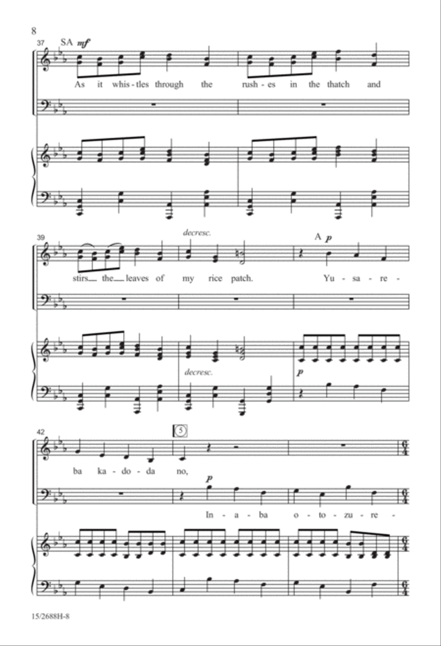 Autumn Night (Yusareba) 3-Part scores gallery preview page 9
