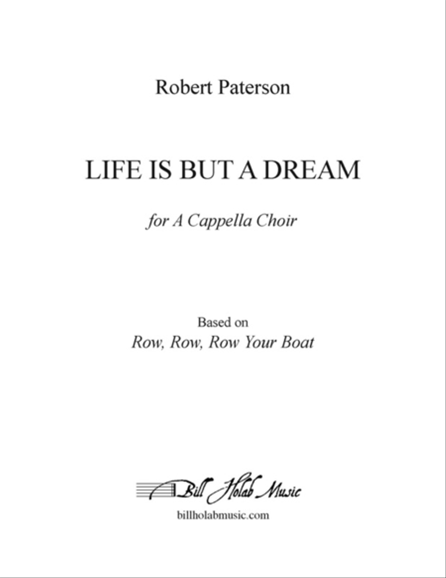 Life is But a Dream Life is But a Dream 4-Part scores gallery preview page 1