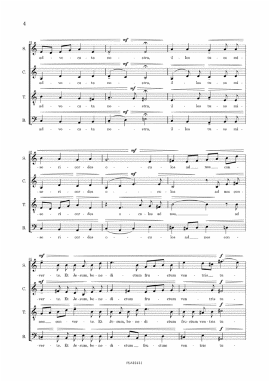 Salve Regina 4-Part scores gallery preview page 6