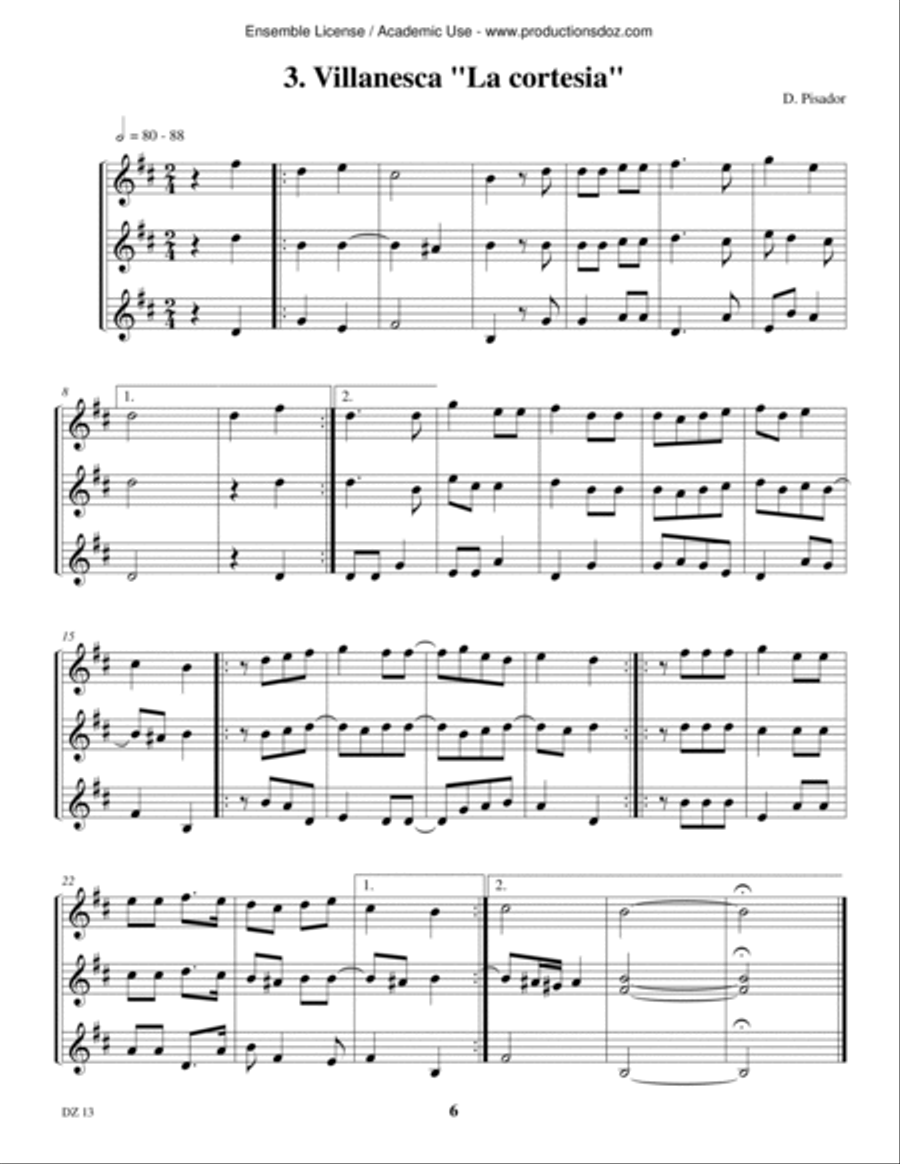 Musique d'ensemble pour guitares, vol. 2 Guitar Ensemble scores gallery preview page 6