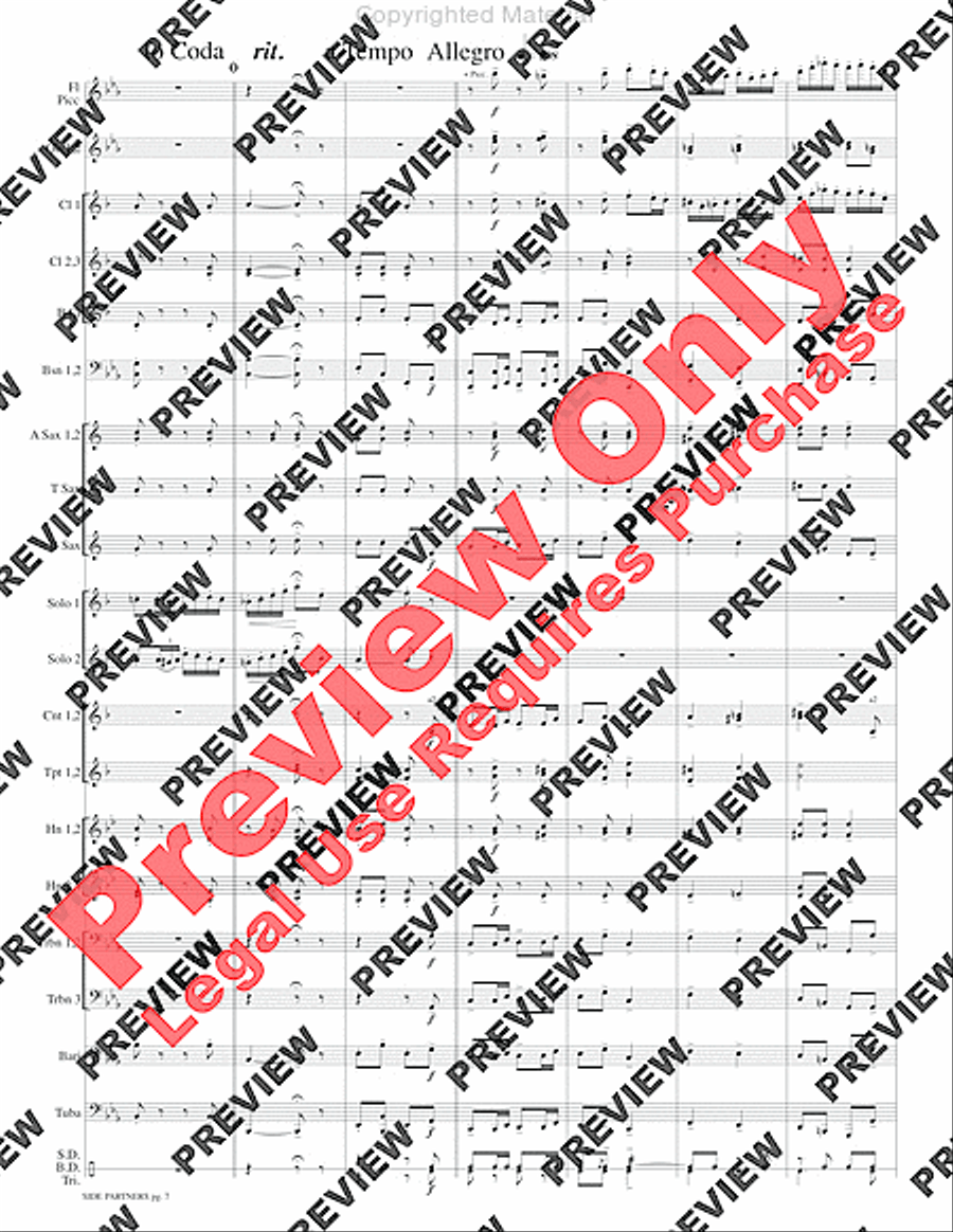 Side Partners Side Partners Concert Band scores gallery preview page 10