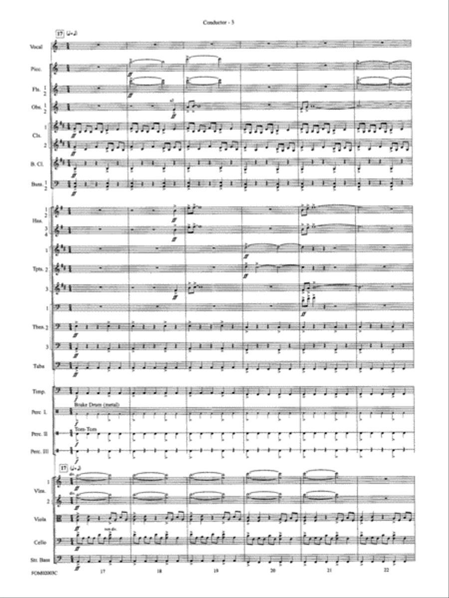 The Lord of the Rings: The Fellowship of the Ring, Symphonic Suite from: Score Full Orchestra scores gallery preview page 4