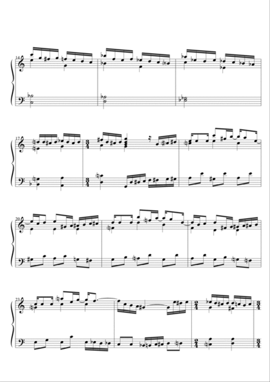 BOTH THEMES (AMBOS TEMAS) Piano Solo scores gallery preview page 3