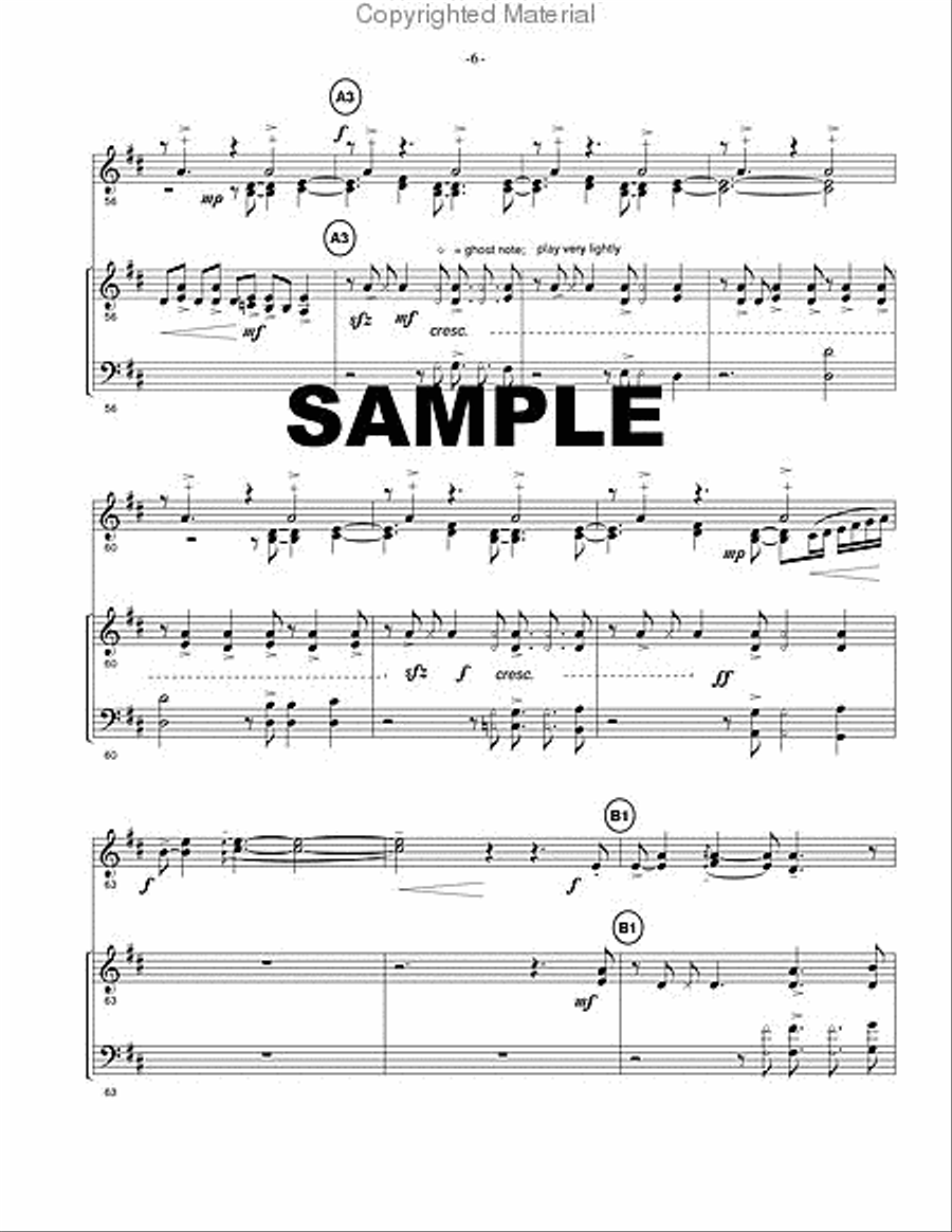 Duo for Violin and Marimba Percussion Ensemble scores gallery preview page 4