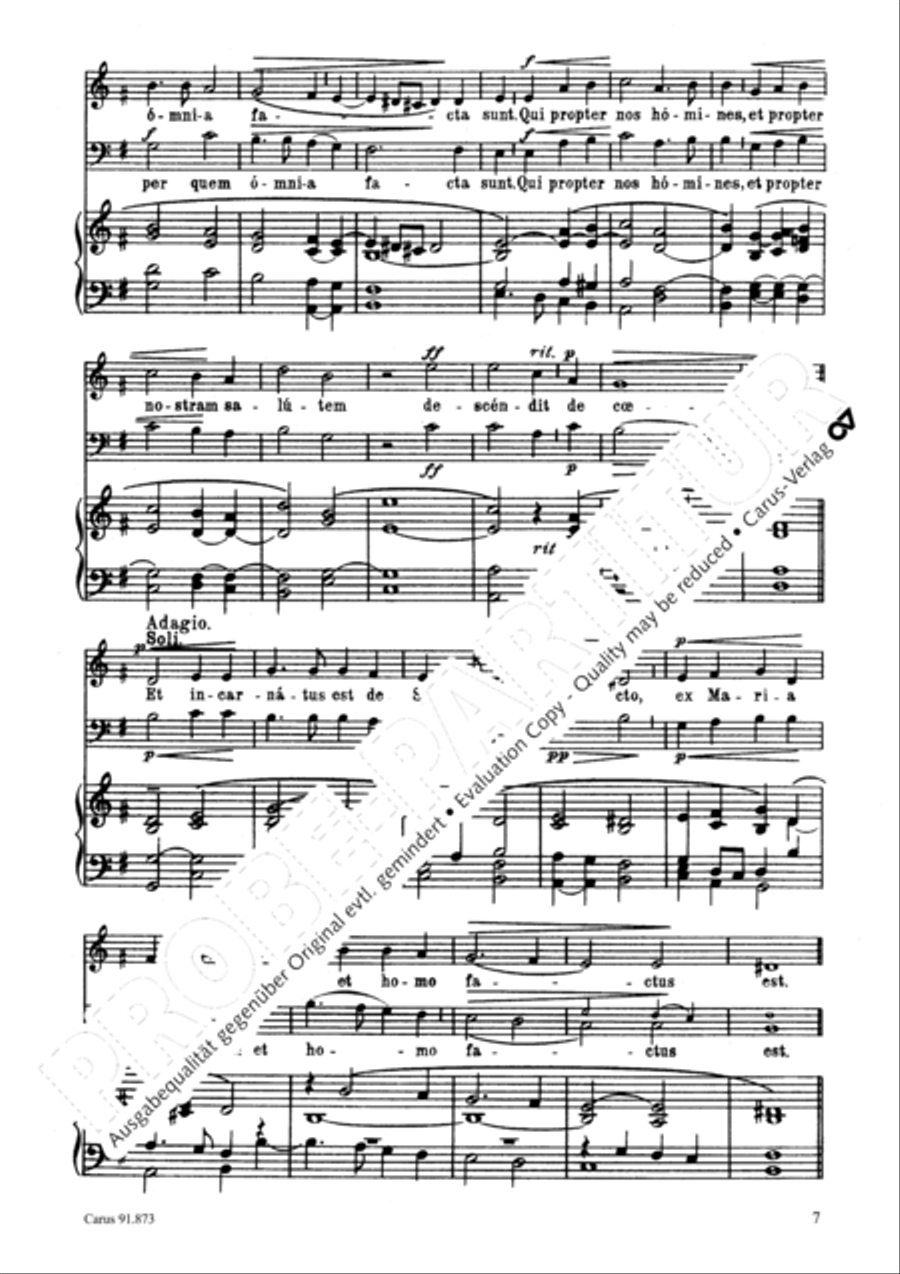 Missa in honorem S. Gregorii Choir scores gallery preview page 8