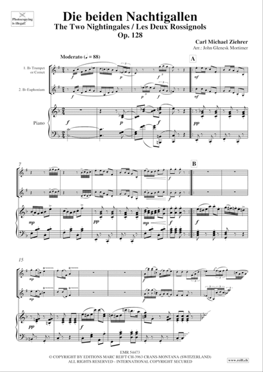 Die beiden Nachtigallen Die beiden Nachtigallen Cornet scores gallery preview page 3