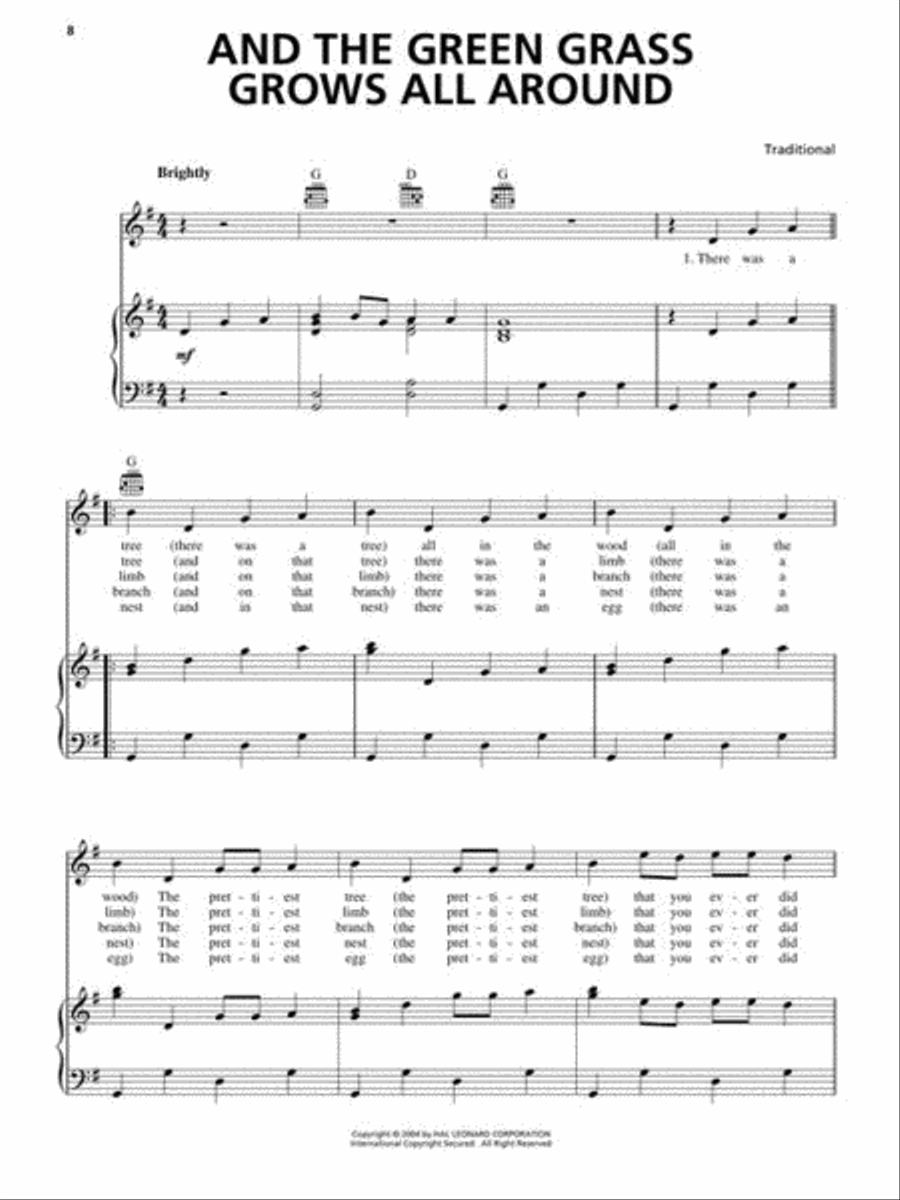 The Big Book of Folksongs Piano, Vocal, Guitar scores gallery preview page 7