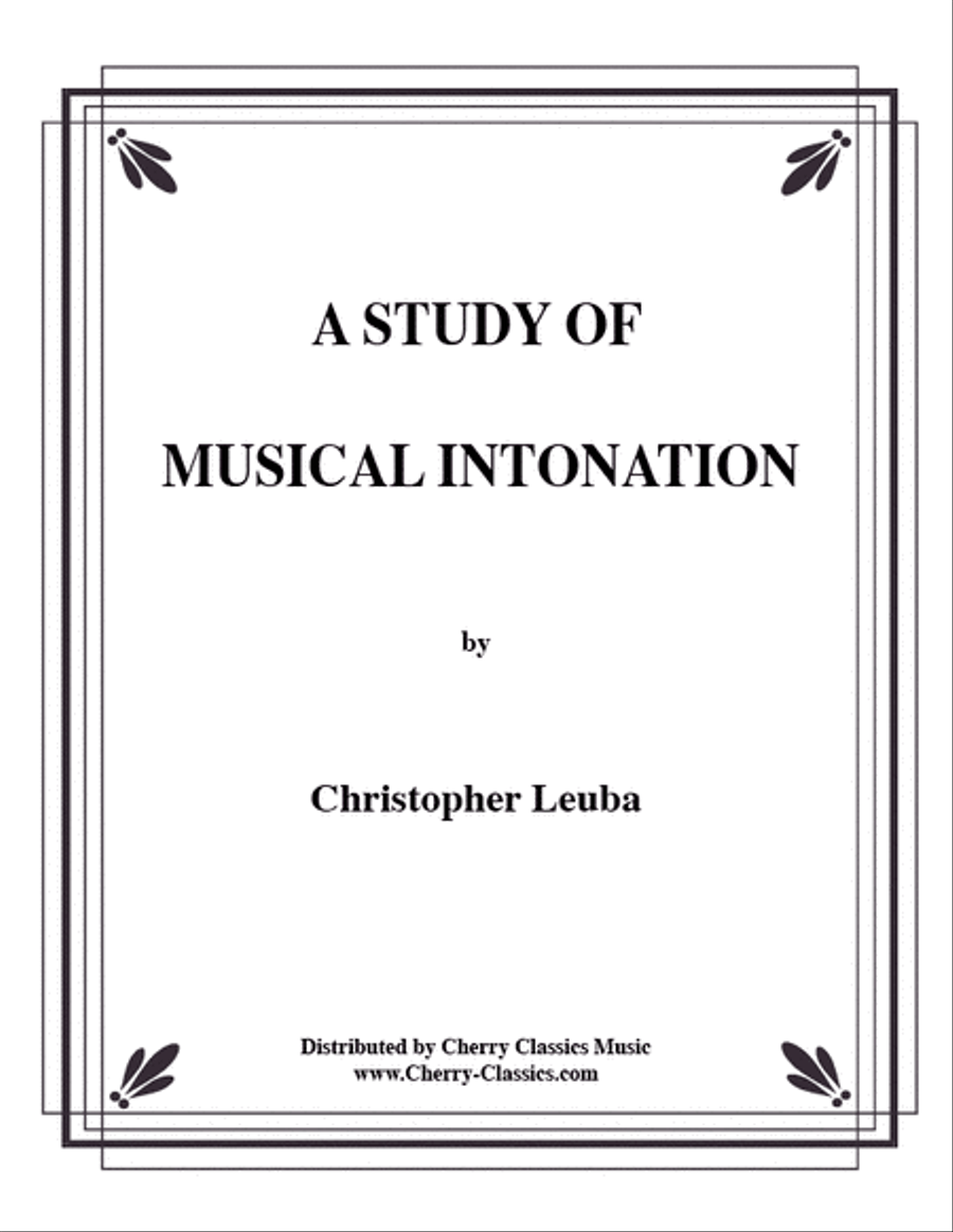 Study In Musical Intonation