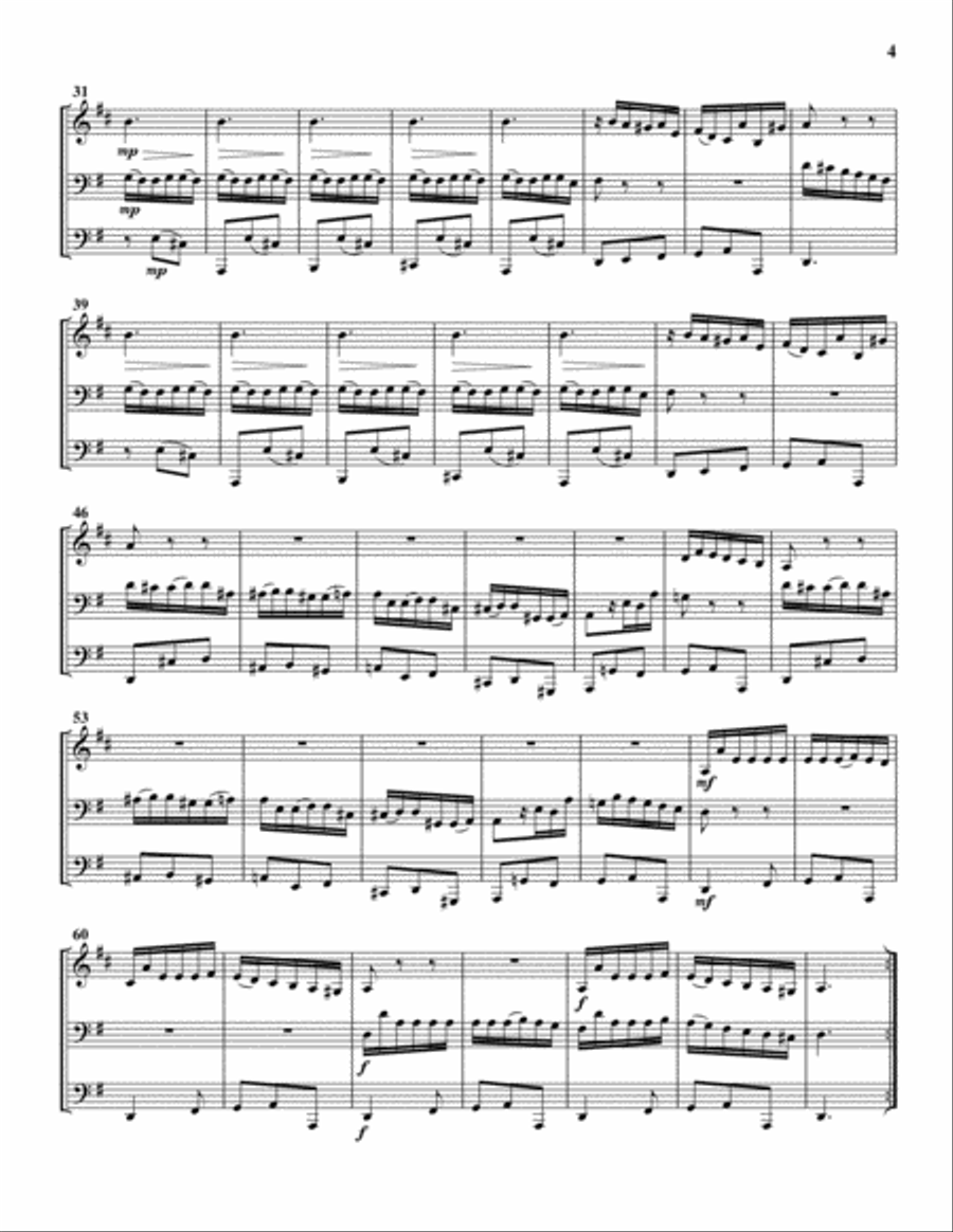 Sonatas K. 421 and K. 544 Brass Ensemble scores gallery preview page 5
