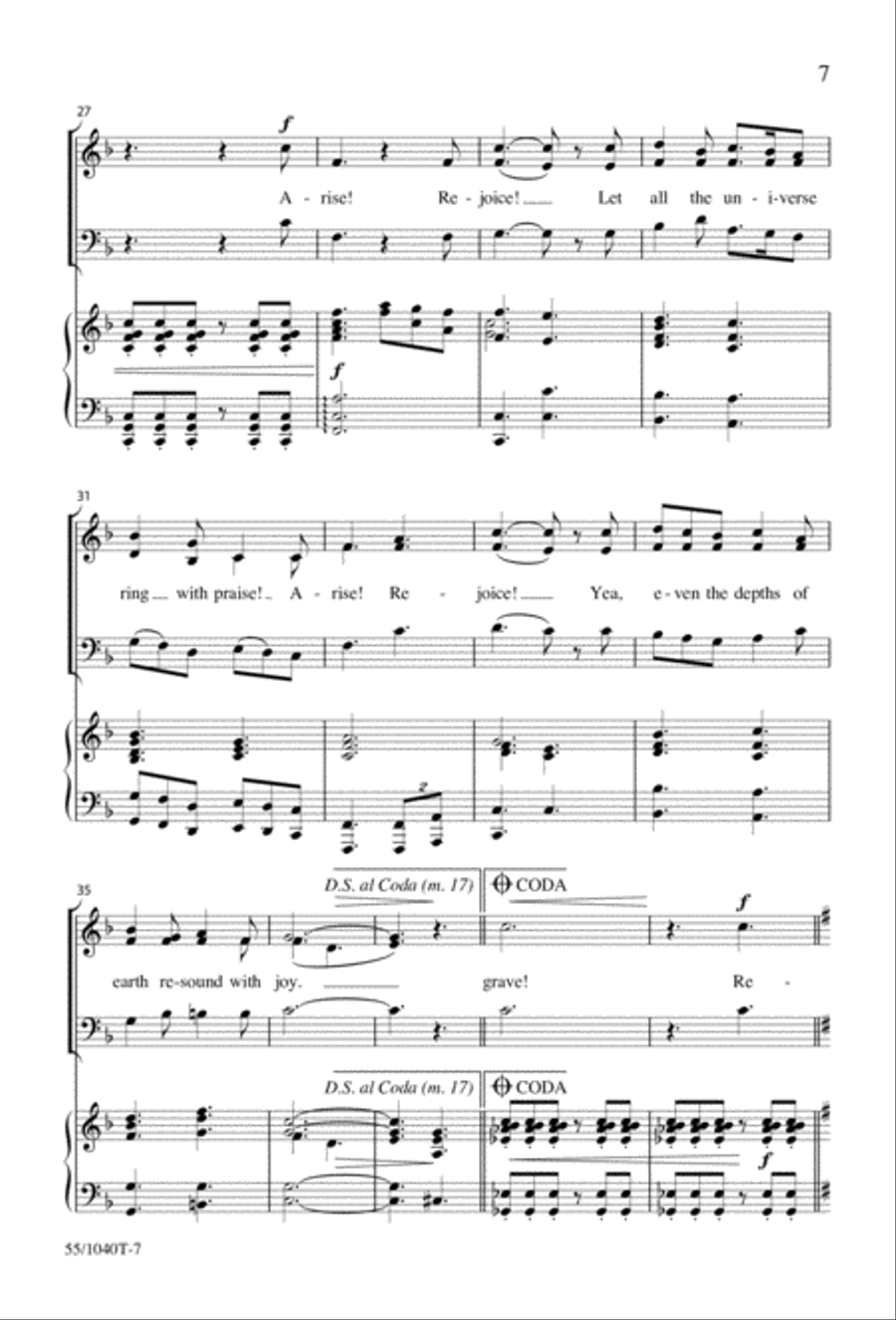 Arise, Rejoice! 3-Part scores gallery preview page 9