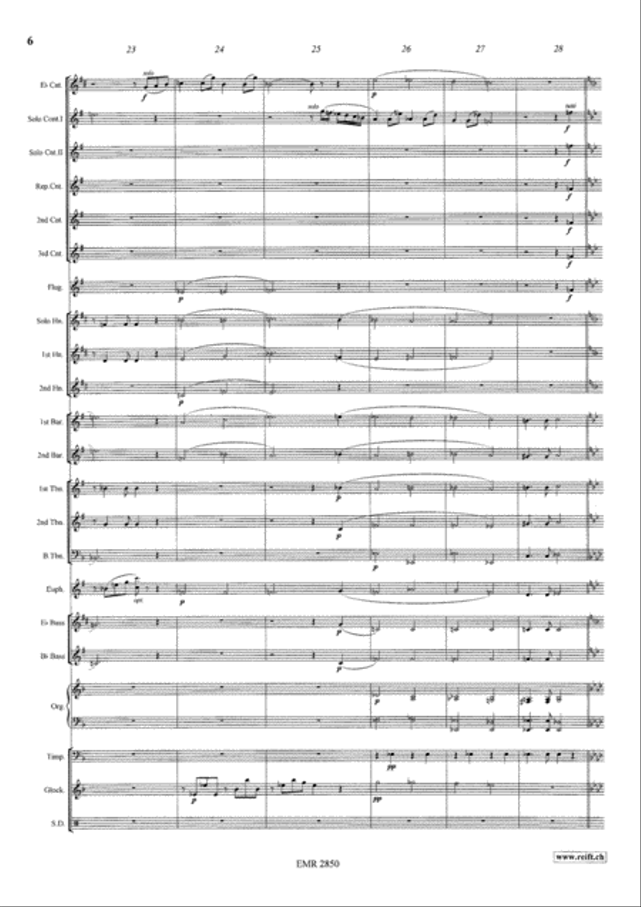Nun danket alle Gott Brass Band scores gallery preview page 7