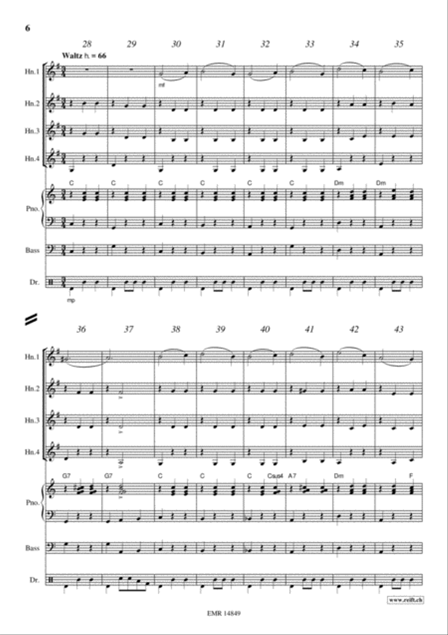 Frere Jacques Horn scores gallery preview page 6