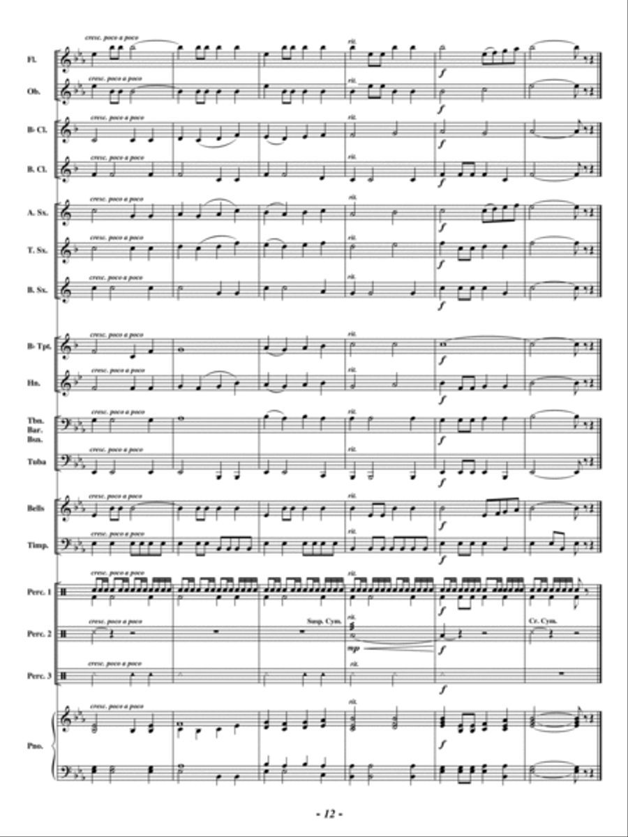 Joyful and Triumphant Concert Band scores gallery preview page 11