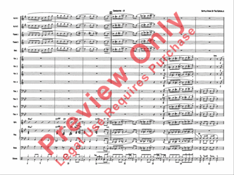 Superset #5: The Patriotic Collection (Medley) Jazz Ensemble scores gallery preview page 20