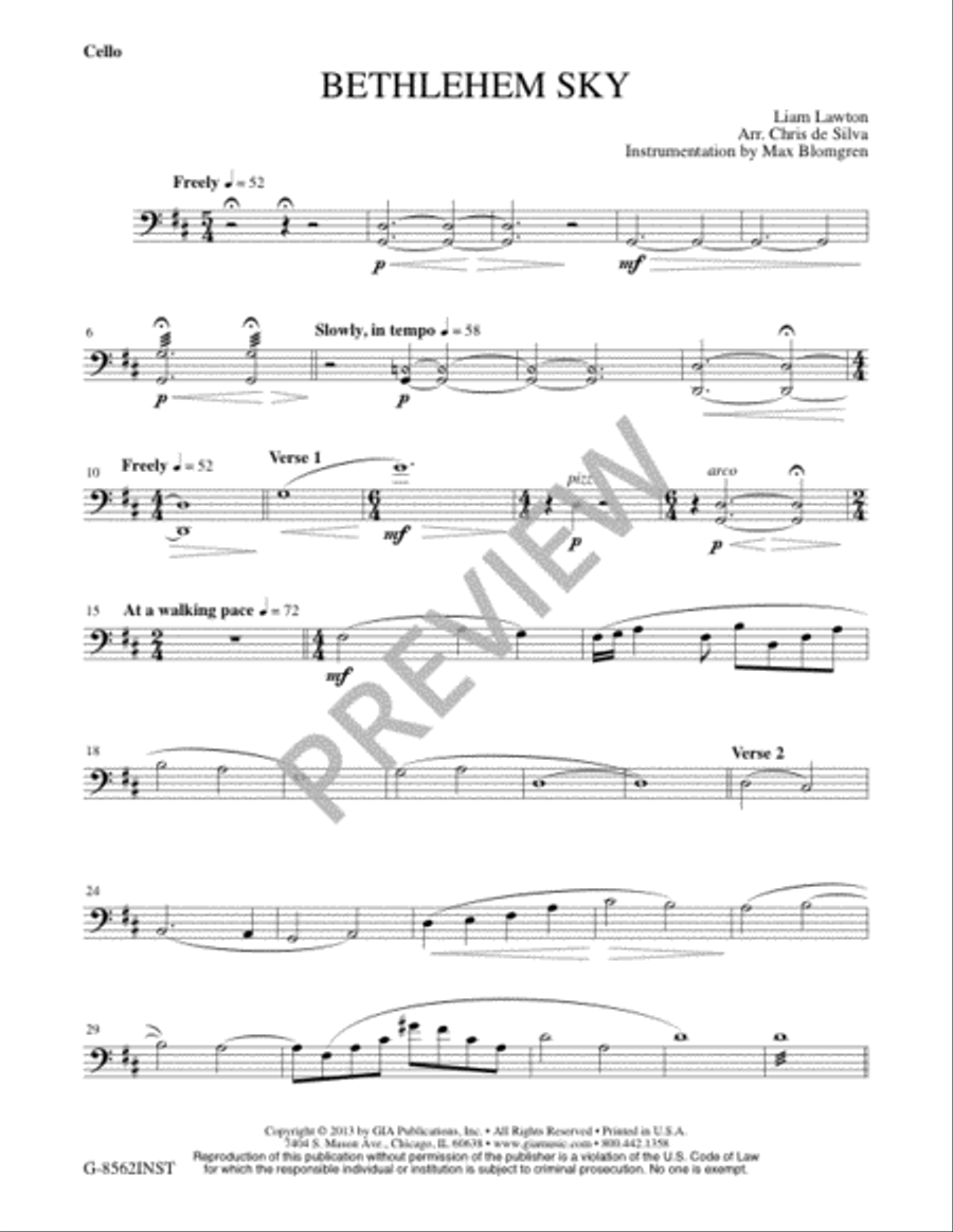 Bethlehem Sky - Instrument edition Flute scores gallery preview page 11