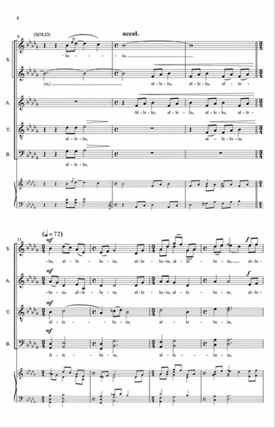 Alleluia Divisi scores gallery preview page 4