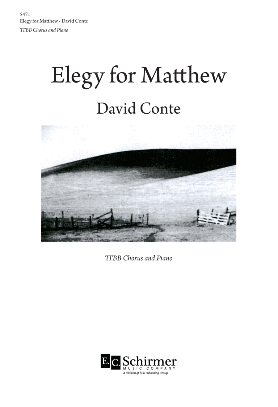 Elegy for Matthew Elegy for Matthew TTBB scores gallery preview page 1