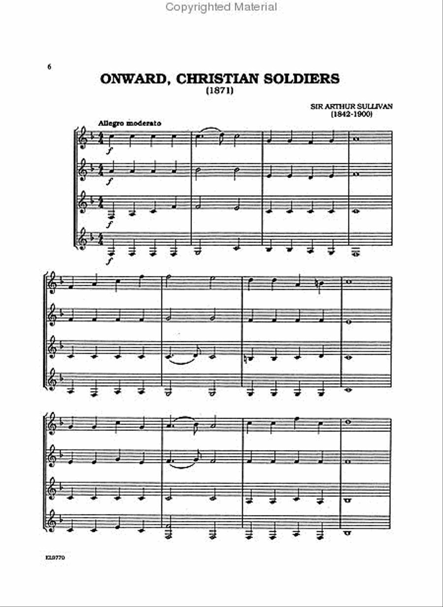 Sacred Quartets for All (From the Renaissance to the Romantic Periods) Small Ensemble scores gallery preview page 3