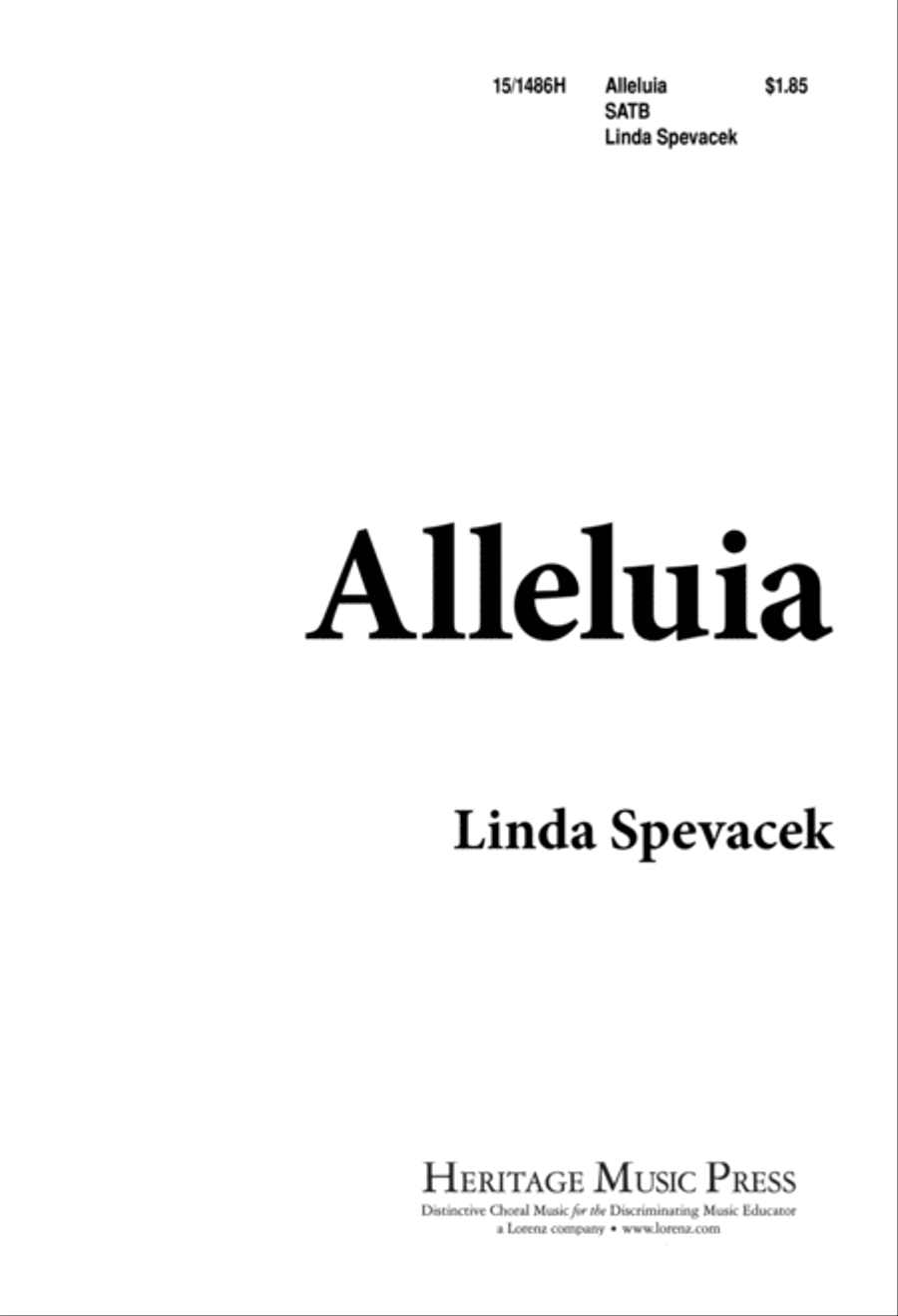 Alleluia 4-Part scores gallery preview page 1