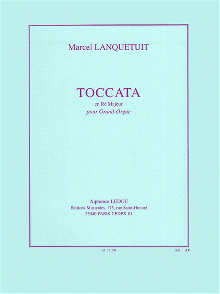 Toccata en Re Majeur pour Grand-Orgue