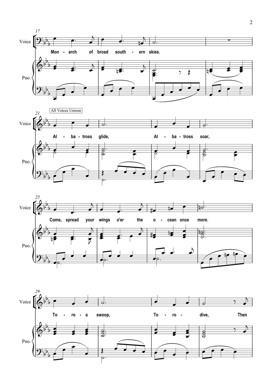Albatross (Toroa) 4-Part scores gallery preview page 3