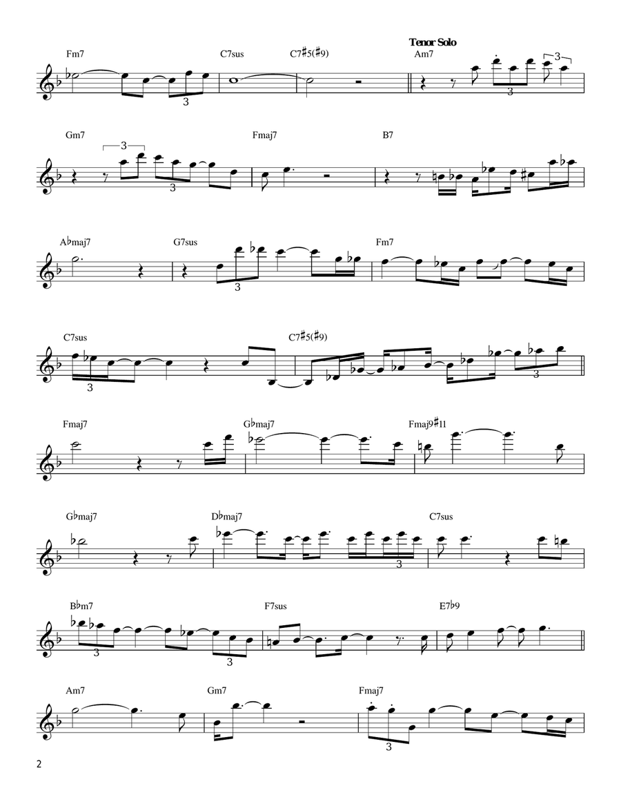 Infant Eyes Tenor Saxophone scores gallery preview page 2