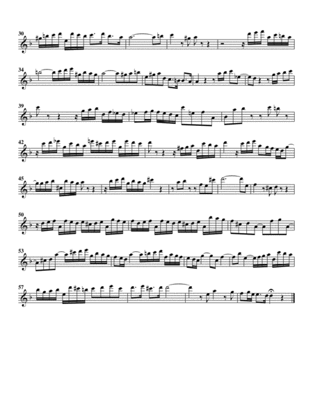 Ihr Gedanken und ihr Sinnen from cantata BWV 110 (arrangement for 4 recorders) image number null