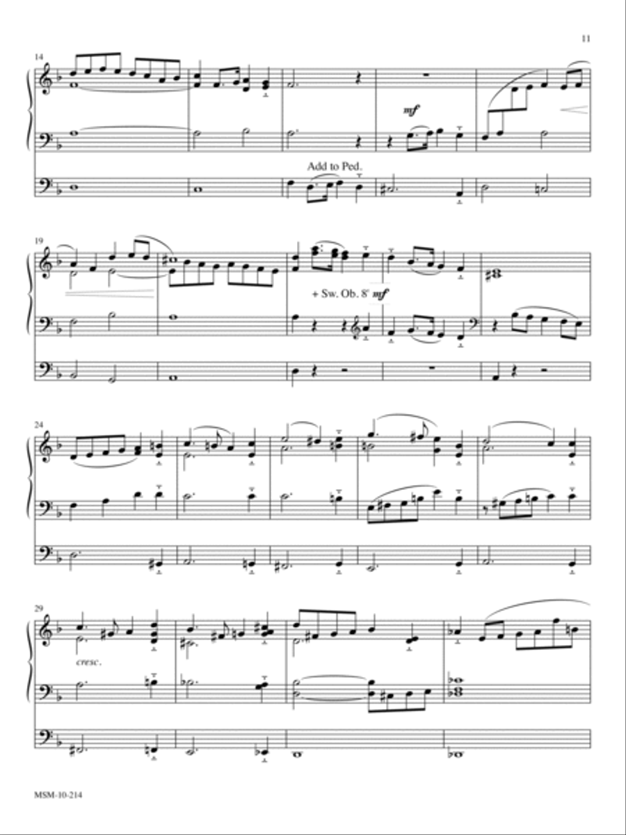 Work, for the Night Is Coming Organ scores gallery preview page 2